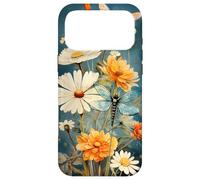 Cute Vintage Illustration Daisy Flowers Dandelion Dragonfly Case for iPhone 17 Pro Max
