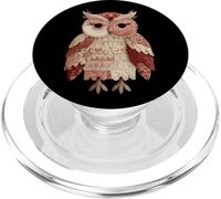 Cute Vintage Patchwork Owl Shabby Chic Lace Style PopSockets PopGrip for MagSafe