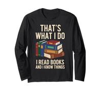 Cute Vintage That's What i do i Read Books and i Know Things Long Sleeve T-Shirt