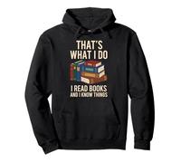 cute vintage that's what i do i read books and i know things Pullover Hoodie