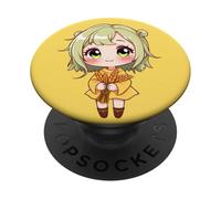 Cute Virgo Zodiac Girl - Adorable Harvest-Themed Astrology PopSockets Adhesive PopGrip