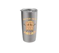 Cute Waffle Character Batter Days Ahead Breakfast Stainless Steel Insulated Tumbler