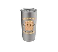 Cute Waffle Character Breakfast Blueprint Humor Stainless Steel Insulated Tumbler