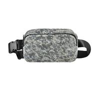 Cute Waist Bag Fanny Pack for Women Men Multipurpose Bum Belt Bag with Adjustable Strap for Workout Running Hiking White Gray Camouflage