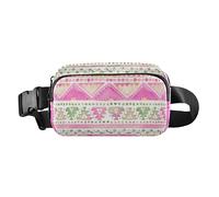 Cute Waist Pack Crossbody Bag Men Women Tribal Ethnic Cute Watercolor Water Resistant Sling Bag Travel Essential with Adjustable Strap for Cycling Hiking Gym, Tribal ethnic cute watercolor, 8" x 5.3"