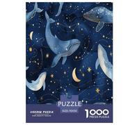 Cute Wal Puzzle 1000-teilige Schwer Puzzle Spielzeug Pädagogisches Spiel Impossible Herausforderungsspielzeug Für Erwachsene Und Kinder Ab 14 Jahren 70x50cm/1000pcs