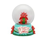 Cute Wales Dragon Snowglobe Decorative Ornament Novelty Home Decor for Children Boys Girls Gift for Christmas Birthday