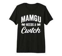 Cute Wales Mamgu Needs A Cwtch Welsh Grandmother St Davids Premium T-Shirt