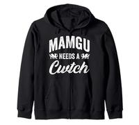 Cute Wales Mamgu Needs A Cwtch Welsh Grandmother St Davids Zip Hoodie