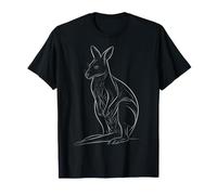 Cute Wallaby Animal Motif T-Shirt
