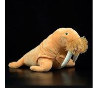 Cute Walrus Simulation Odobenus Rosmarus Dolls Cuddly Soft Stuffed Plush Toy Lifelike Ocean Animals Kids Gifts 30cm Walrus