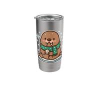 Cute Walrus Winter on Ice Stainless Steel Insulated Tumbler