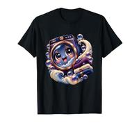 Cute Washing Machine Midnight Bubble Parade Close Portrait T-Shirt