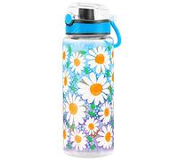 Cute Water Bottle for School Kids Girls, BPA FREE Tritan & Leak Proof & Easy Clean & Carry Handle, 23oz/ 680ml - Daisy