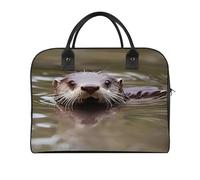 Cute Water Tower Laptop Tote Bag Casual Travel Handbag Multi Pocket Shoulder Bags for Work Travel