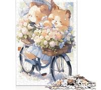 Cute Watercolor Bear Puzzles for Adults 1000 Piece Puzzle for Teenager Age 12 Years Up Christmas Eve Gifts 1000pcs (75x50cm)