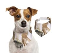 Cute Watercolor Cow,Dog Bandanas Cotton Pet Scarf Adjustable Bibs for Pet,M