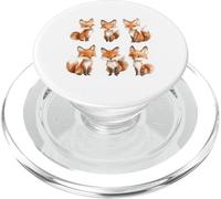 Cute Watercolor Fox Animal Art PopSockets PopGrip for MagSafe