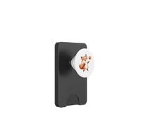 Cute Watercolor Fox Playing Soccer Ball PopSockets PopWallet for MagSafe