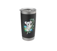 Cute Watercolor Koala Bear Colorful Splatter Art Stainless Steel Insulated Tumbler