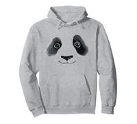 Cute Watercolor Panda Smiling Cartoon Graphic Design Pullover Hoodie