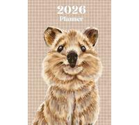Cute Watercolor Quokka 2026 Planner Weekly and Monthly: Minimalist Calendar Organizers, goal, to do list