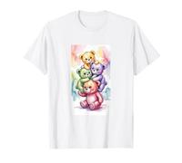 Cute Watercolor Teddy Bear Stack T-Shirt