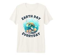 Cute Watercolor Turtle Earth Day Everyday Premium T-Shirt