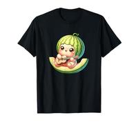 Cute Watermelon Baby Playing Ukulele Summer Vibes T-Shirt