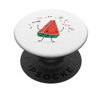 Cute Watermelon Slice Smiling Summer Fruit Cartoon PopSockets Adhesive PopGrip