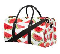 Cute Watermelon Summer Foldable Travel Duffle Bag Waterproof Sports Gym Bag with Shoulder Straps