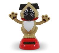 cute waving dog solar powered flip flap