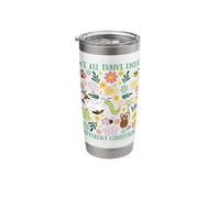 Cute We All Thrive Under Different Conditions Neurodiversity Stainless Steel Insulated Tumbler