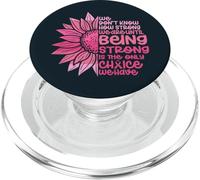 Cute We Don't Know How Strong We Are Breast Cancer Awareness PopSockets PopGrip for MagSafe