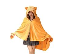 Cute Wearable Blanket Soft Cape for Adult Women Men Warm Cozy Hoodie Cute Animal Bear Cat Bunny Carpet Home, Tiger, Large