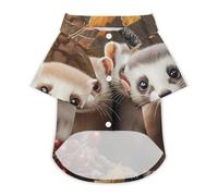 Cute Weasel Cute Dog Clothes Dog Cat Shirt Lightweight Pet Apparel Breathable Puppy Sweatshirt