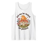Cute Weird Frog Retro Mushroom Flower Meadow Flowers Tank Top