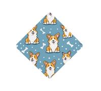 Cute Welsh Corgi Car Air Freshener Decorative Hanging Aromatherapy Tablets for Car Trucks Rhombus