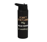 Cute Welsh Terrier Dog Breed Owner Love Puppy Stainless Steel Insulated Water Bottle