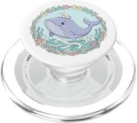 Cute Whale Funny Ocean Buddy Fan Lover Sea Animals PopSockets PopGrip for MagSafe