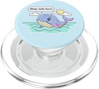 Cute Whale Hello There Funny Sea Animal Ocean Fan Lover PopSockets PopGrip for MagSafe