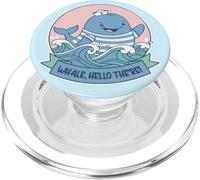 Cute Whale Hello There Sea Animal Fan Ocean Funny Pun PopSockets PopGrip for MagSafe