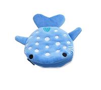 Cute Whale Shark Coin Purse,Kawaii Plush Coin Pouch with Zipper Novelty Sea Animal Change Purse Zipper Wallet for Cosmetic Items Earphone(Blue)