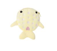 Cute Whale Shark Coin Purse,Shark Wallet Purse,Plush Coin Bag Earphone,Portable Plush Coin Bag,Earphone Coin Organizer,Pouch Zipper Bag(Yellow)