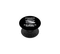 Cute Whale Shark Is My Secret To Happiness Animals Lover PopSockets Adhesive PopGrip