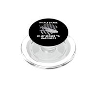 Cute Whale Shark Is My Secret To Happiness Animals Lover PopSockets PopGrip for MagSafe