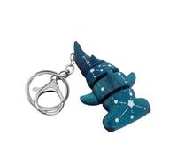 Cute Whale Shark Keychain Purse Bag Charms for Hangbags Backpacks Car Keys Accessories Ocean Fish Gift for Women Men, F：star-colored Shark, Large