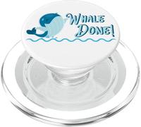 Cute Whale Well Done Funny Celebration Message Funny PopSockets PopGrip for MagSafe