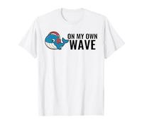 Cute Whale with Headphones Music Fun T-Shirt