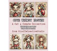 Cute Whimsy Easter Collage Book: 60 Kawaii Spring Scenes for Junk Journaling & Scrapbooking: Single-Sided Red Pastel Easter Characters, Animals and ... Craft Projects (Paper Tales Cut and Collage)